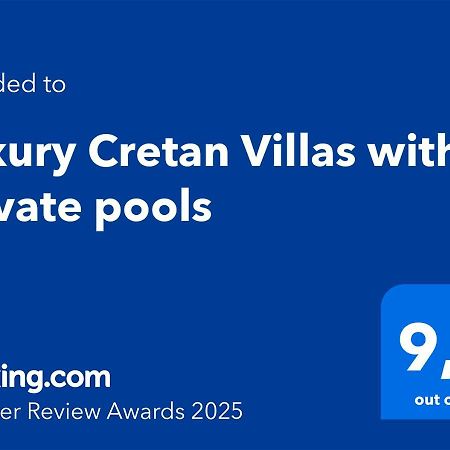Luxury Cretan Villas With Private Pools Gálosz Kültér fotó